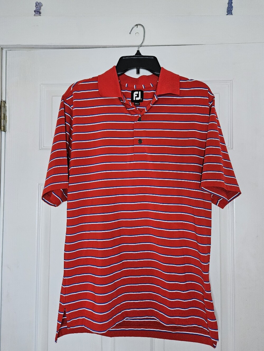 FootJoy Red & White Striped Polo